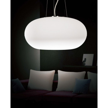 Подвесной светильник Lumina Deco Sufitowa LDP 6091-450 WT, 5xE27x40W, белый, стекло - миниатюра 6