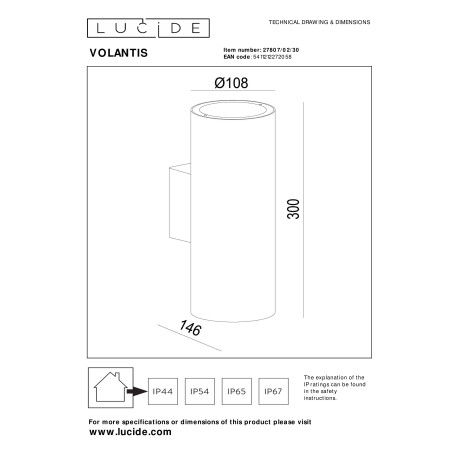 Схема с размерами Lucide 27807/02/30