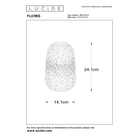 Схема с размерами Lucide 13541/14/31