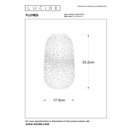 Схема с размерами Lucide 13541/18/31