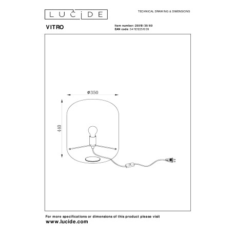 Схема с размерами Lucide 25510/35/60