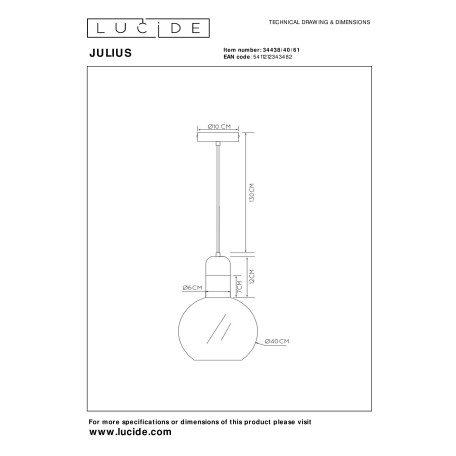 Схема с размерами Lucide 34438/40/61