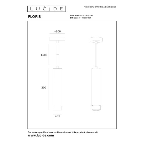 Схема с размерами Lucide 35413/01/30