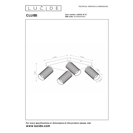 Схема с размерами Lucide 09939/14/31