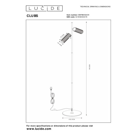 Схема с размерами Lucide 09739/02/31