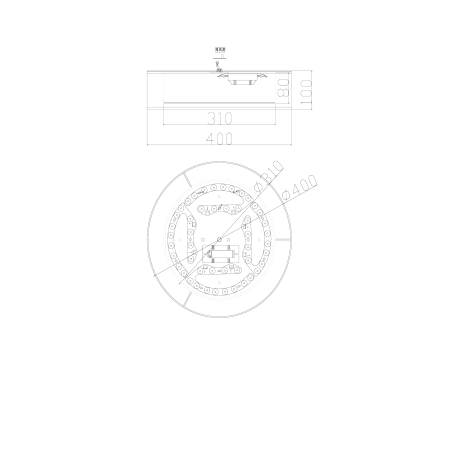 Схема с размерами Freya FR6005CL-L36G