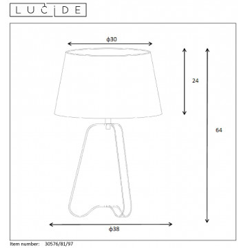 Схема с размерами Lucide 30576/81/97