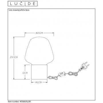 Схема с размерами Lucide 45569/01/65