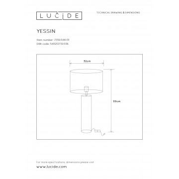 Схема с размерами Lucide 73503/81/31