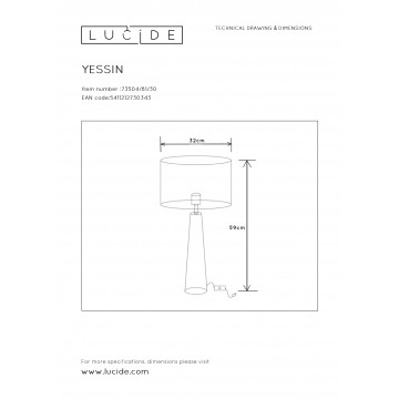 Схема с размерами Lucide 73504/81/30