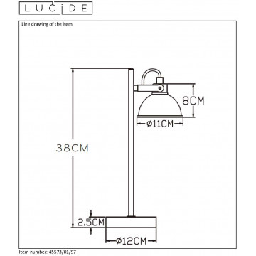 Схема с размерами Lucide 45573/01/97