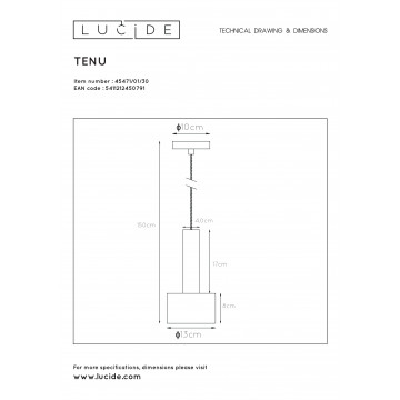 Схема с размерами Lucide 45471/01/30