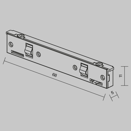 Схема с размерами Maytoni TRA184IPC-1B