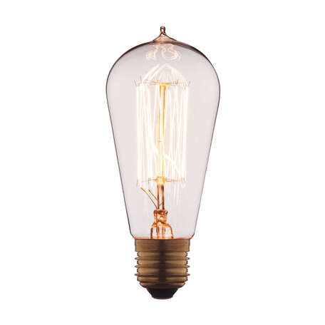 Лампа накаливания Loft It Edison Bulb 6440-SC прямосторонняя груша E27 40W 220V, гарантия нет гарантии