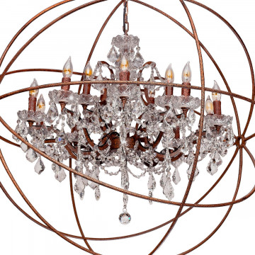 Подвесная люстра Loft It Foucaults Orb Crystal LOFT1897/15, 15xE14x40W - миниатюра 4