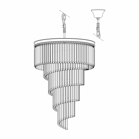 Схема с размерами Citilux CL332171