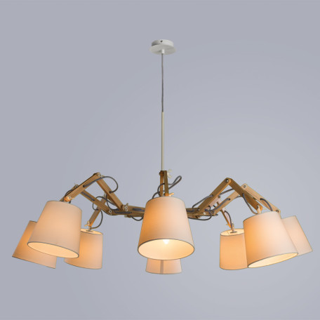 Подвесная люстра с регулировкой направления света Arte Lamp Pinocchio A5700LM-8WH, 8xE14x40W - миниатюра 2