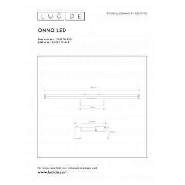 Схема с размерами Lucide 79297/08/12