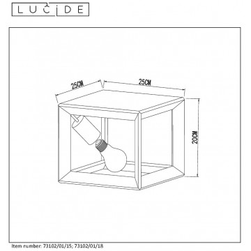 Схема с размерами Lucide 73102/01/18