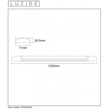 Схема с размерами Lucide 79195/36/61