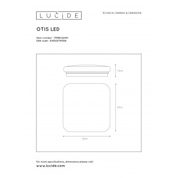 Схема с размерами Lucide 79198/42/61