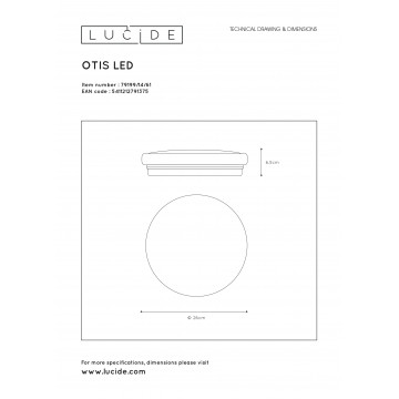 Схема с размерами Lucide 79199/14/61