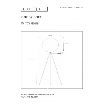 Схема с размерами Lucide 71767/50/31