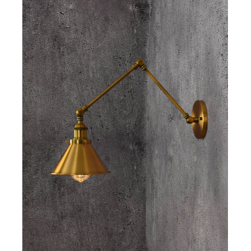 Бра Lumina Deco Gubi LDW B005-2 BRASS, 1xE27x40W - миниатюра 2