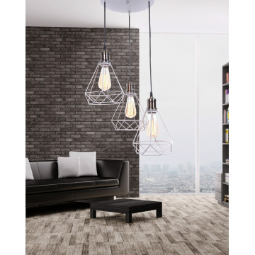 Люстра-каскад Lumina Deco Cobi LDP 11609-3 WT, 3xE27x20W, белый, металл - миниатюра 5