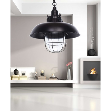 Подвесной светильник Lumina Deco Proddi LDP 11687 BK, 1xE27x40W, черный с прозрачным, металл со стеклом - миниатюра 5