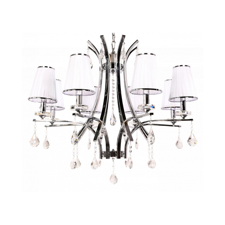 Подвесная люстра Lumina Deco Glamour LDP 66247-8 WT+CHR, 8xE14x40W