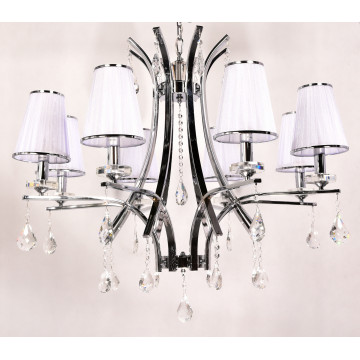 Подвесная люстра Lumina Deco Glamour LDP 66247-8 WT+CHR, 8xE14x40W - миниатюра 2