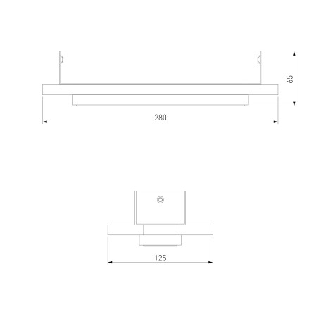 Схема с размерами Eurosvet 40132/1 LED белый