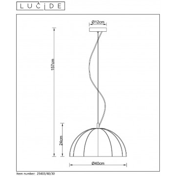 Схема с размерами Lucide 25403/40/30