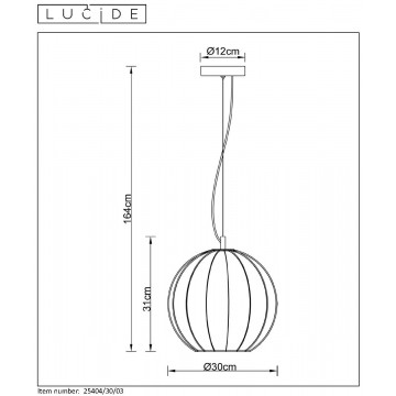 Схема с размерами Lucide 25404/30/03