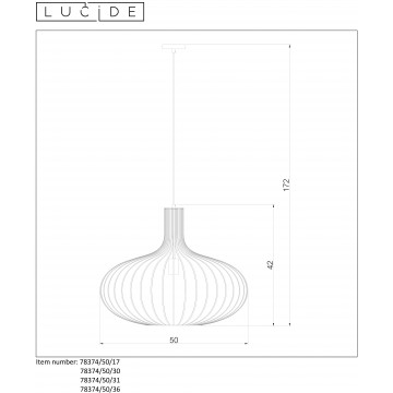 Схема с размерами Lucide 78374/50/36