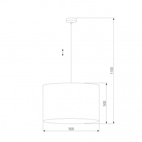 Схема с размерами TK Lighting 6582 Juta