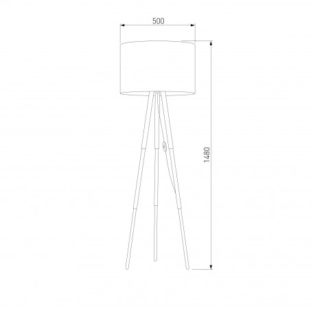 Схема с размерами TK Lighting 5284 Tokyo