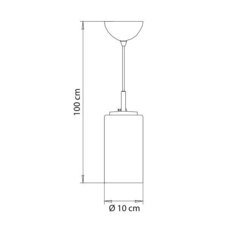 Схема с размерами Arte Lamp A6710SP-1WH