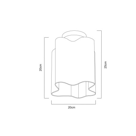 Схема с размерами Arte Lamp A3479PL-1CC