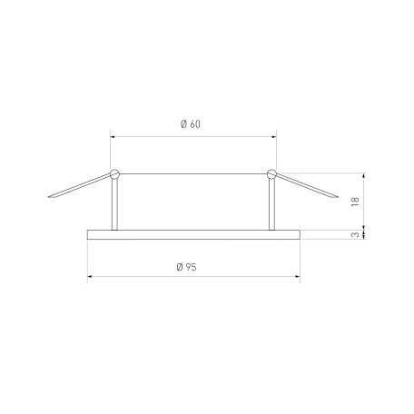 Схема с размерами Elektrostandard a031864