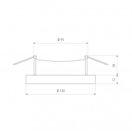 Схема с размерами Elektrostandard a037067