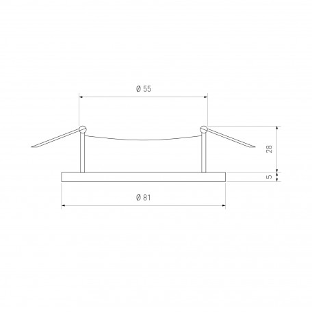 Схема с размерами Elektrostandard a030079