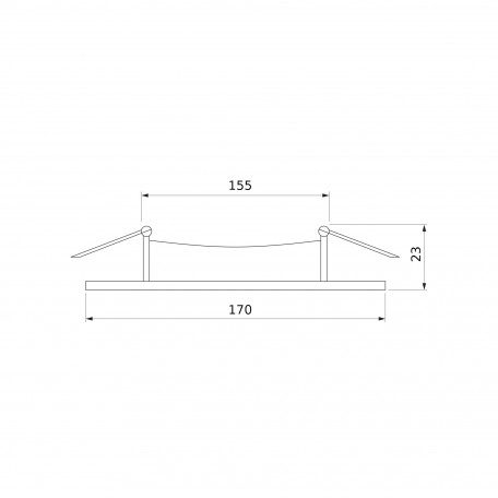 Схема с размерами Elektrostandard a035362