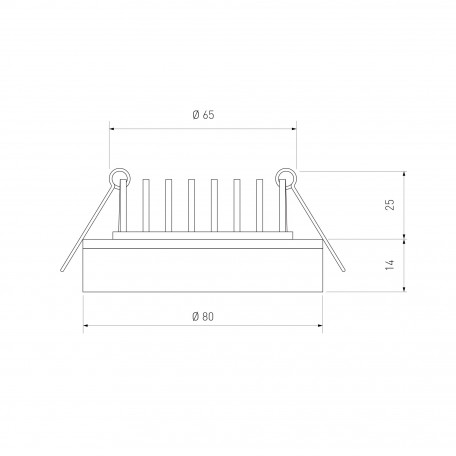 Схема с размерами Elektrostandard a030032