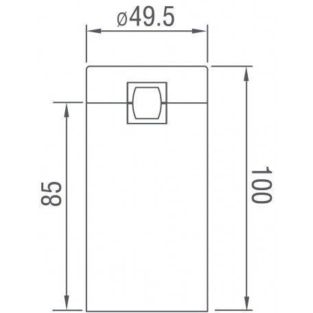 Схема с размерами Donolux DL20231M5W1 Black