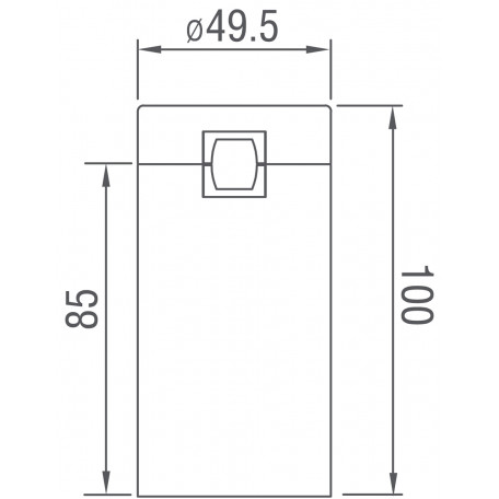 Схема с размерами Donolux DL20231M5W1 Black Bronze