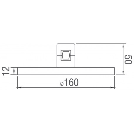 Схема с размерами Donolux DL20235M15W1 Black