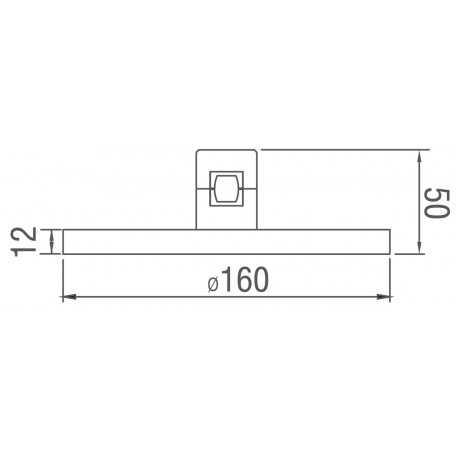 Схема с размерами Donolux DL20235M15W1 Black Bronze