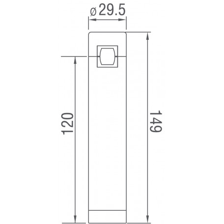 Схема с размерами Donolux DL20236M5W1 Black